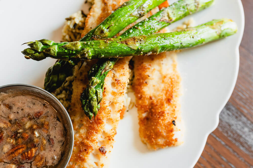 closeup of asparagus