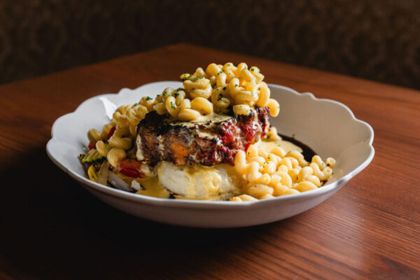 Hero-Pasta American dish with pasta, meat, vegetables, and potatoes