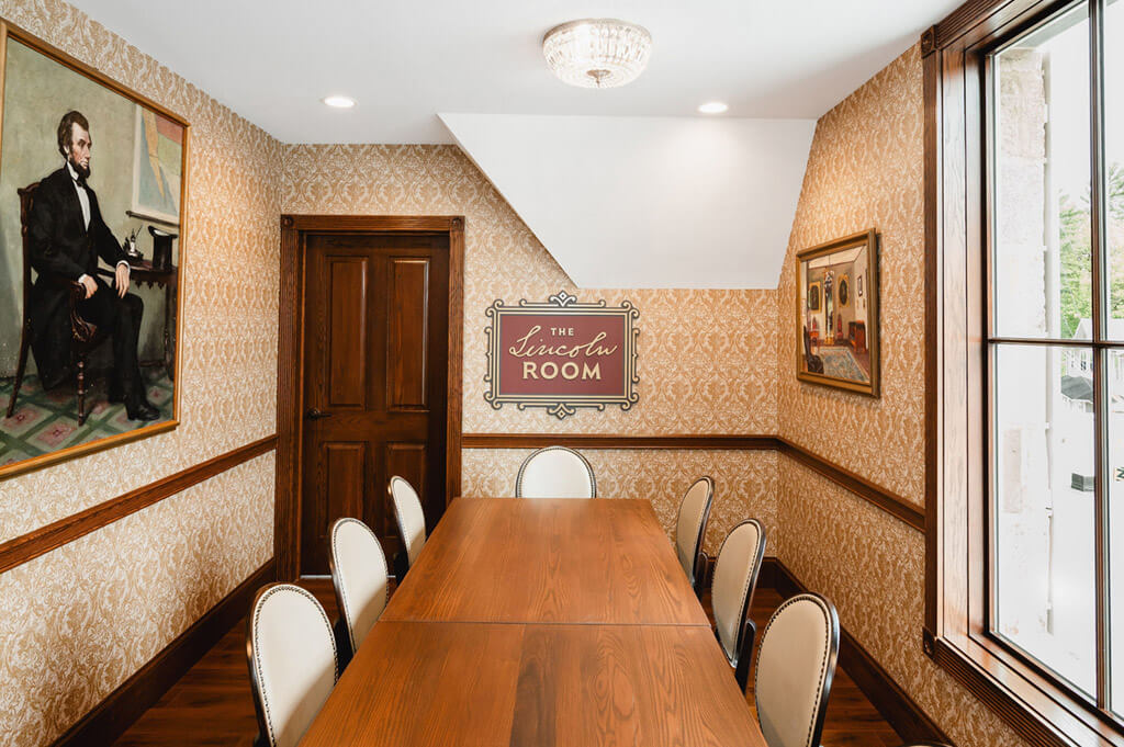 The Lincoln Room dining table