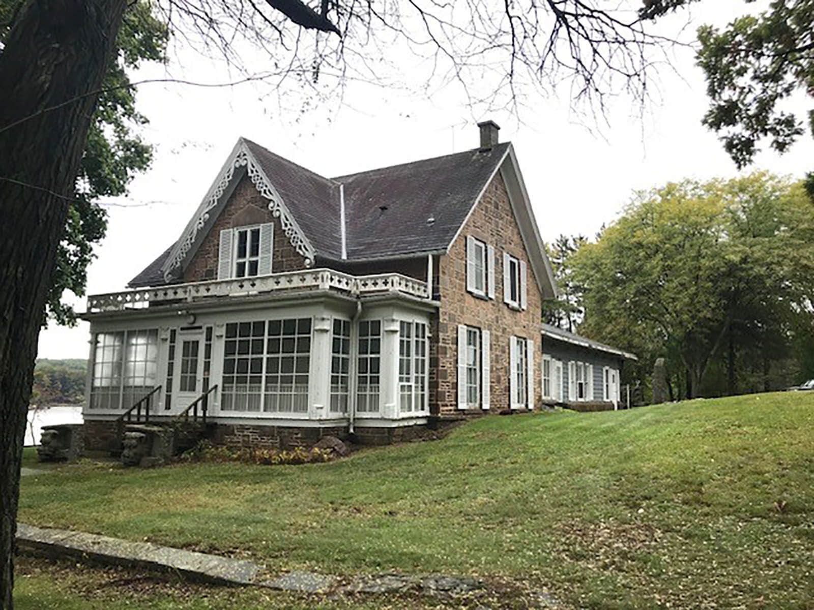 Exterior of front of original Dawn Manor