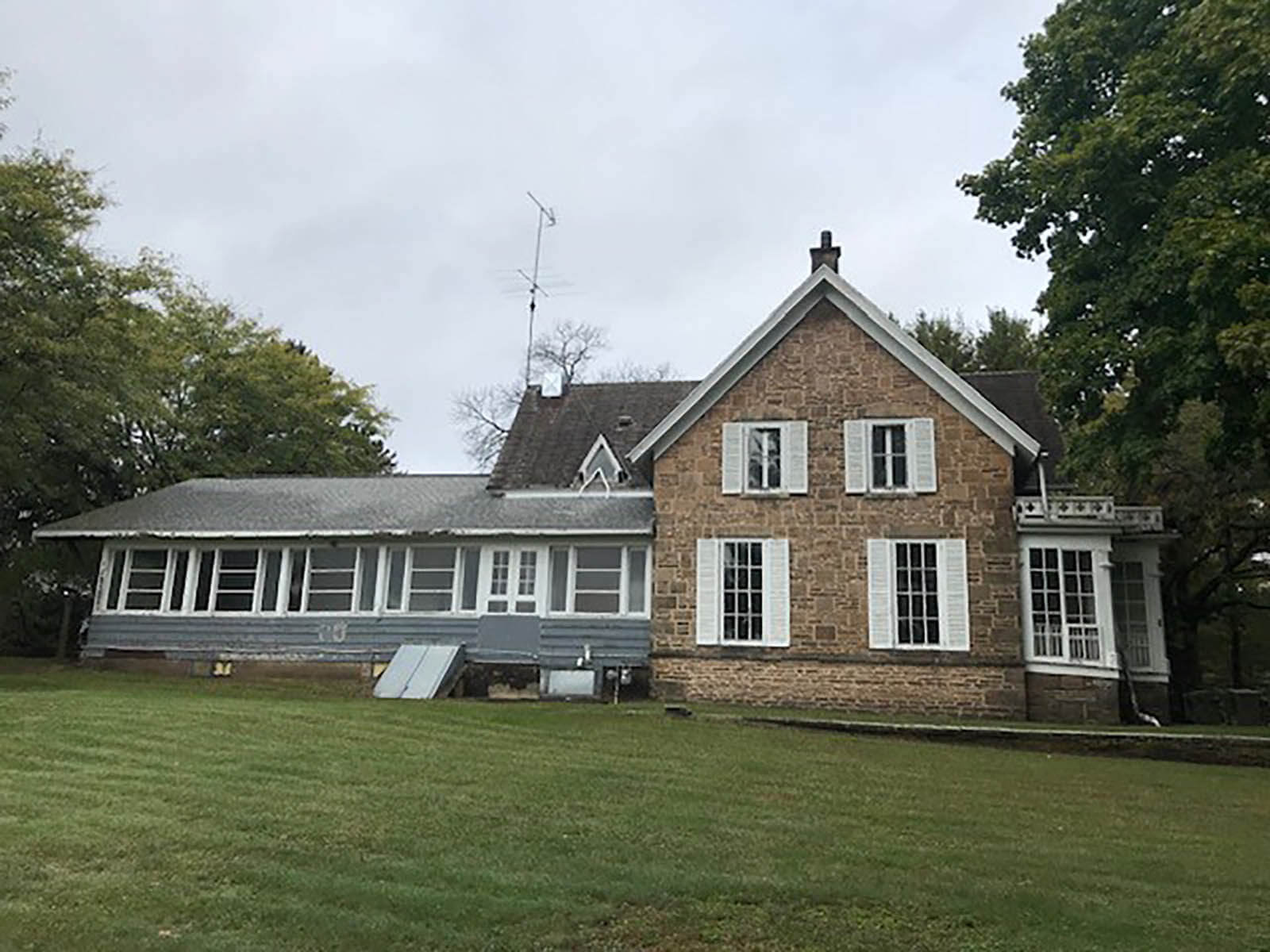 Exterior view of original Dawn Manor