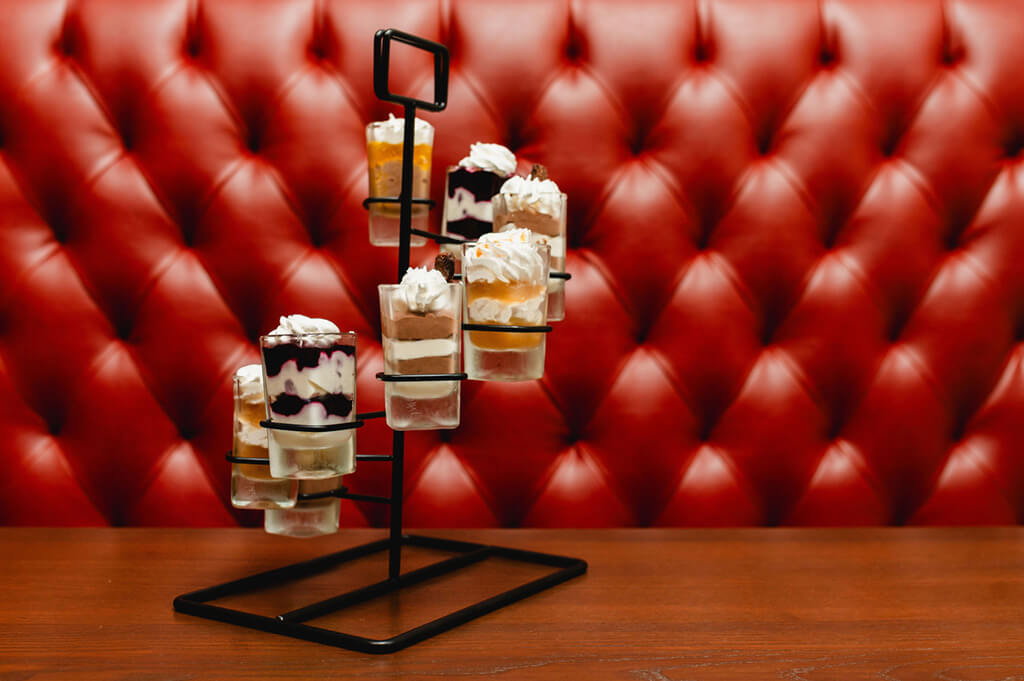 spiral tower of puddings and jellos